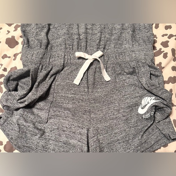 Nike Racerback Drawstring Vintage Style Romper Med Heather Gray EUC - Picture 8 of 8